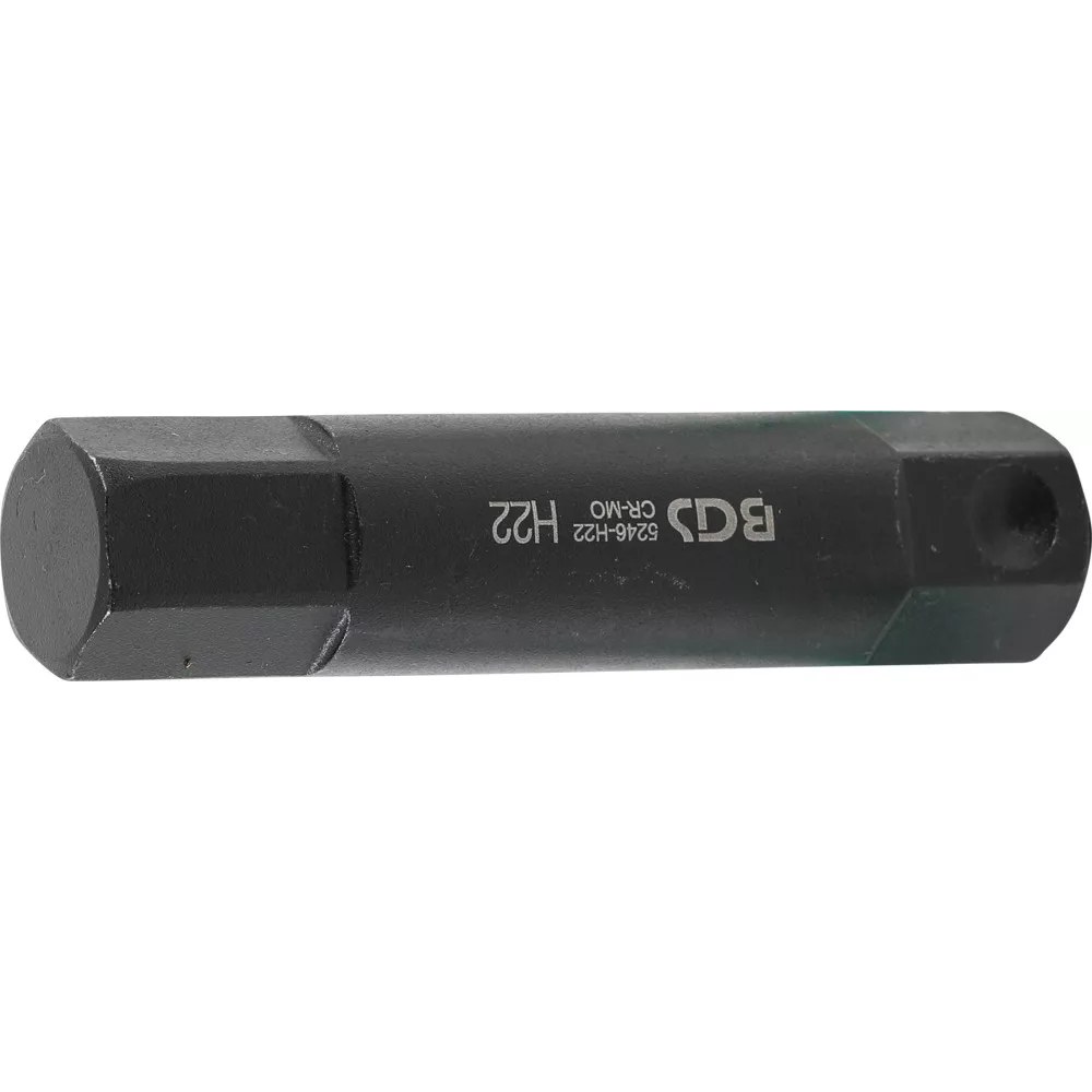 Bit, Länge 100 mm, Antrieb Außensechskant 22 mm, Innensechskant 22 mm