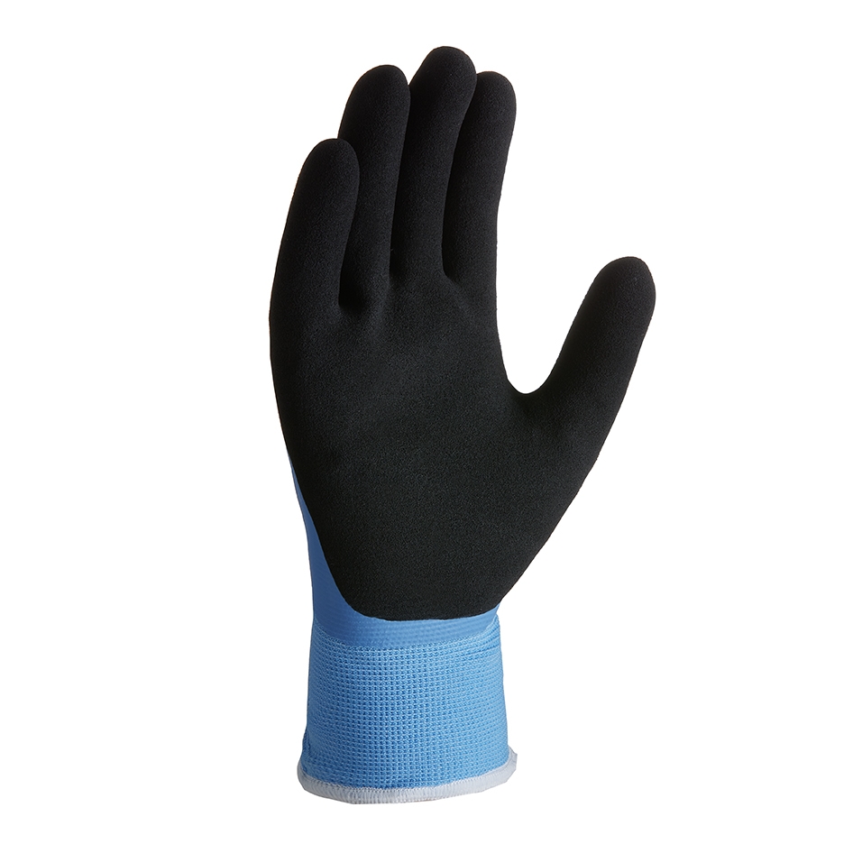 teXXor® Winterhandschuhe LATEX blau/schwarz