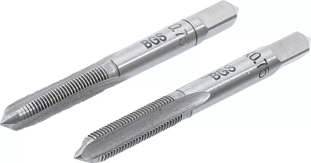 Gewindebohrer, Vor- und Fertigschneider, M6 x 0,75, 2-tlg.