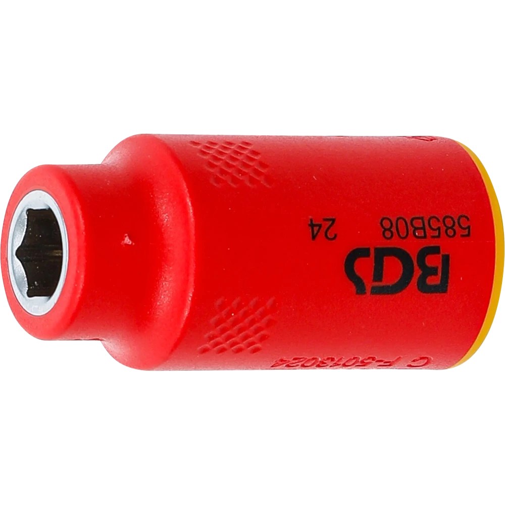 VDE-Steckschlüssel-Einsatz Sechskant, Antrieb Innenvierkant 10 mm (3/8"), SW 8 mm
