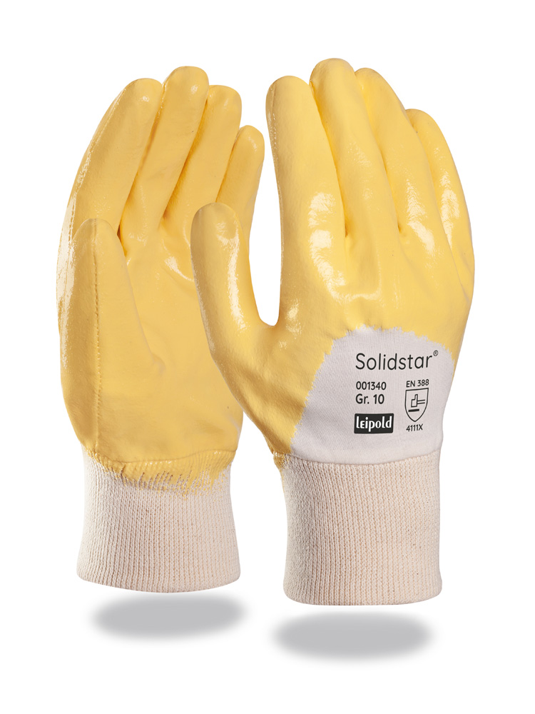 Solidstar® | Baumwoll-Trikot-Handschuh | Nitril-Beschichtung