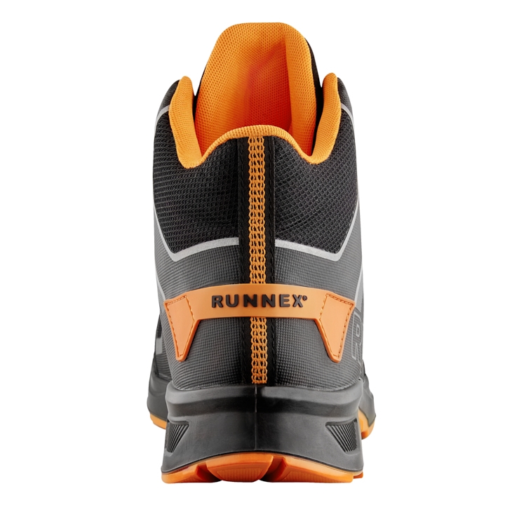 RUNNEX® S3S ESD-Sicherheitsschnürstiefel ActionStar schwarz/grau/orange