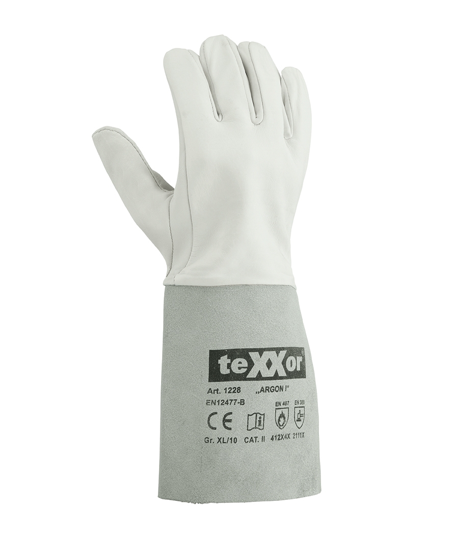 teXXor® Schweißerhandschuhe ARGON I natur