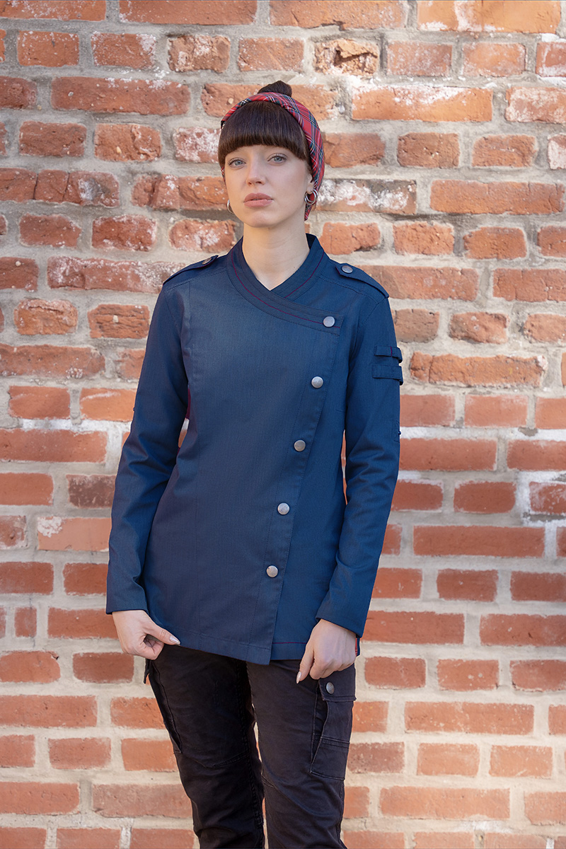 Long-Sleeve Women's Chef Jacket ROCKCHEF®-Stage2