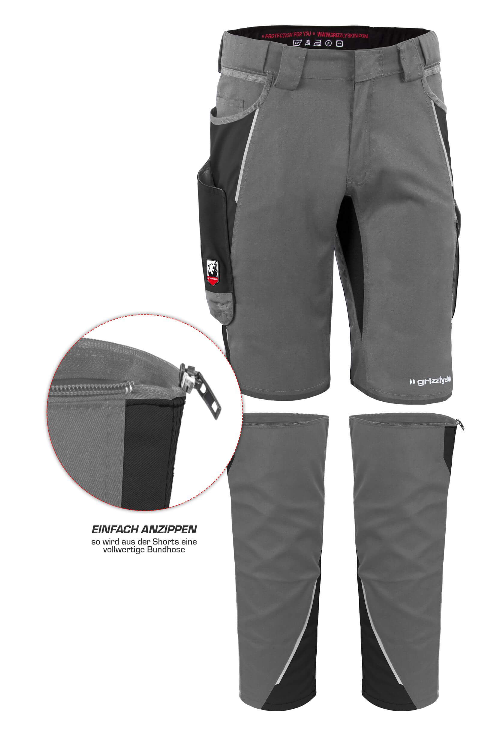 Beinlinge für Arbeitsshorts "grizzlyskin IRON"
