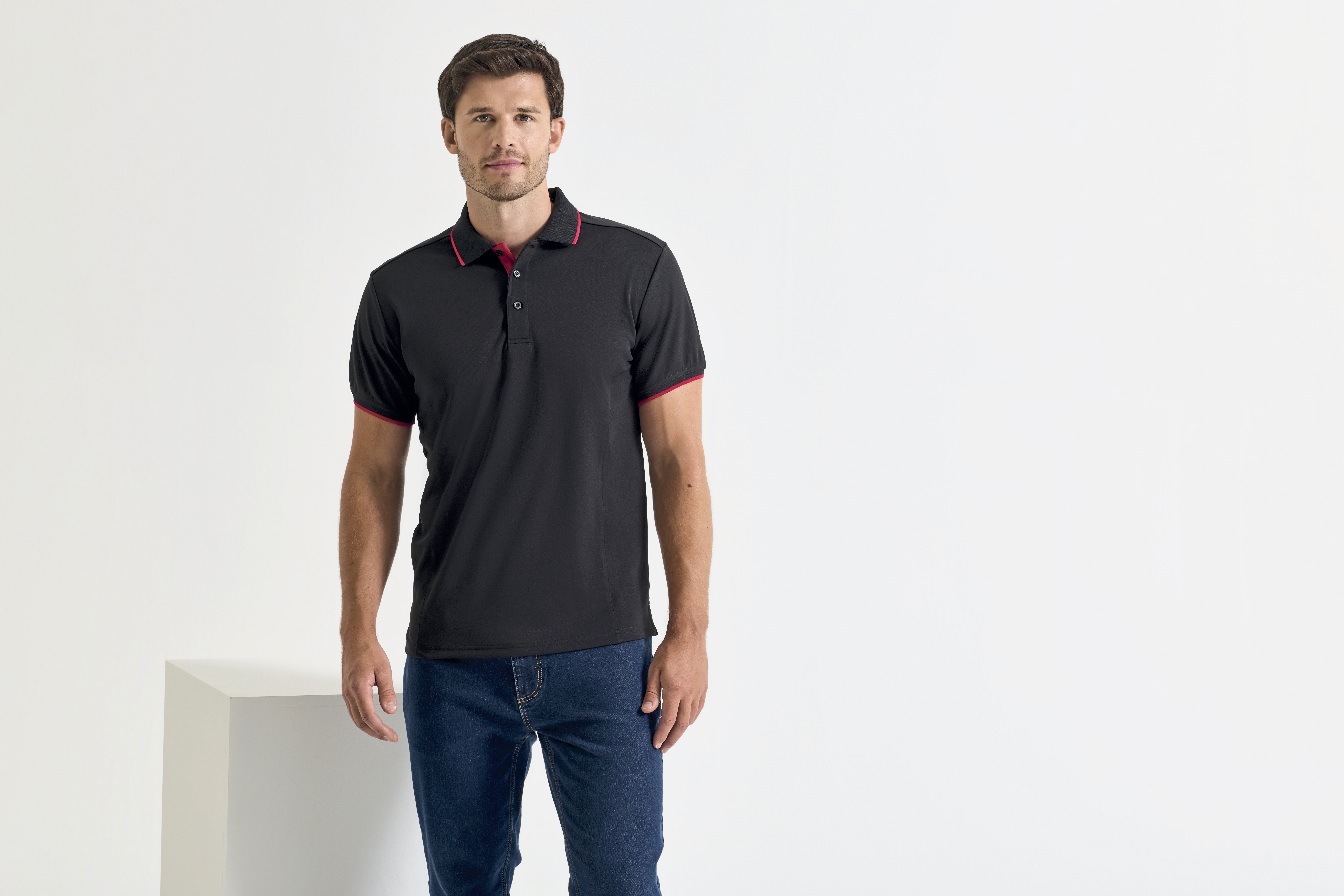 Men´s Contrast Coolchecker Polo
