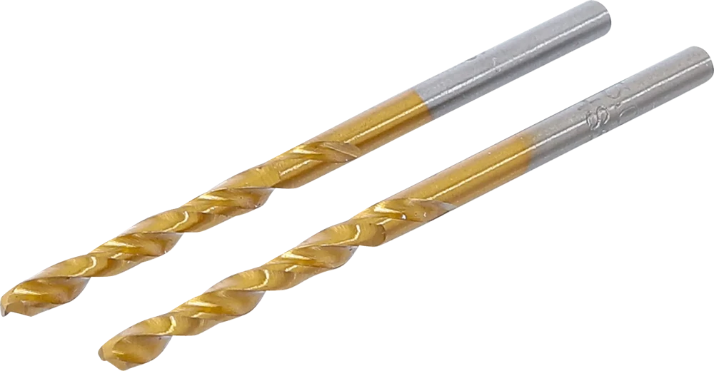 Spiralbohrer, HSS-G, titan-nitriert, 3,0 mm, 2-tlg.