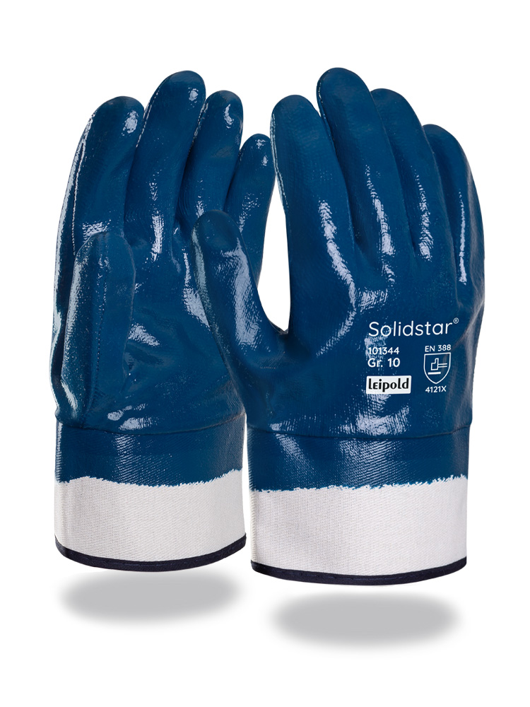 Solidstar® | Baumwoll-Jersey-Handschuh | Nitril-Beschichtung