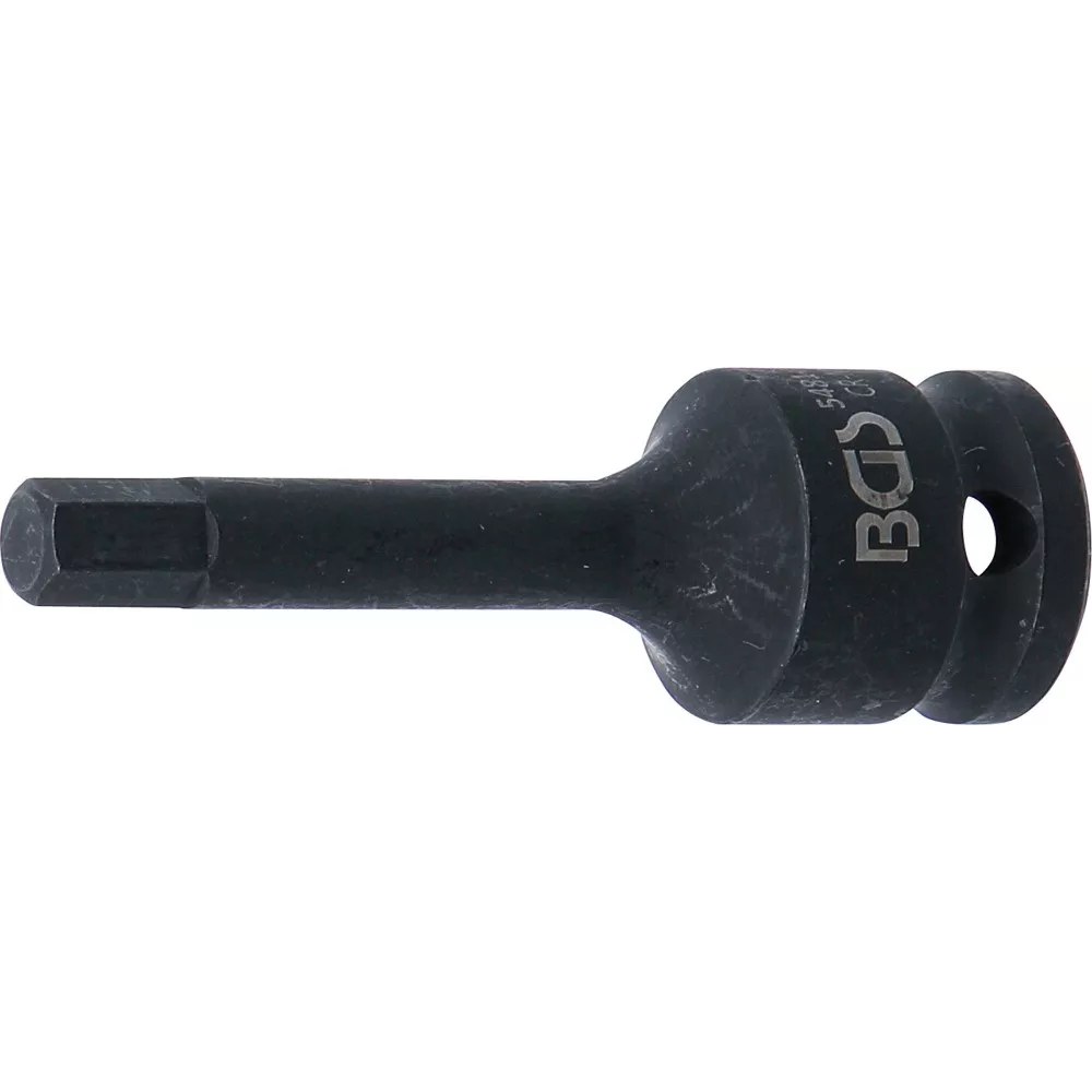 Kraft-Bit-Einsatz, Länge 75 mm, Antrieb Innenvierkant 12,5 mm (1/2"), Innensechskant 8 mm