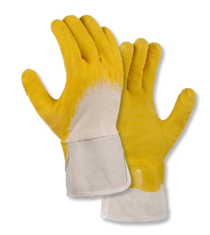 teXXor® Universalhandschuhe LATEXBESCHICHTET natur/gelb