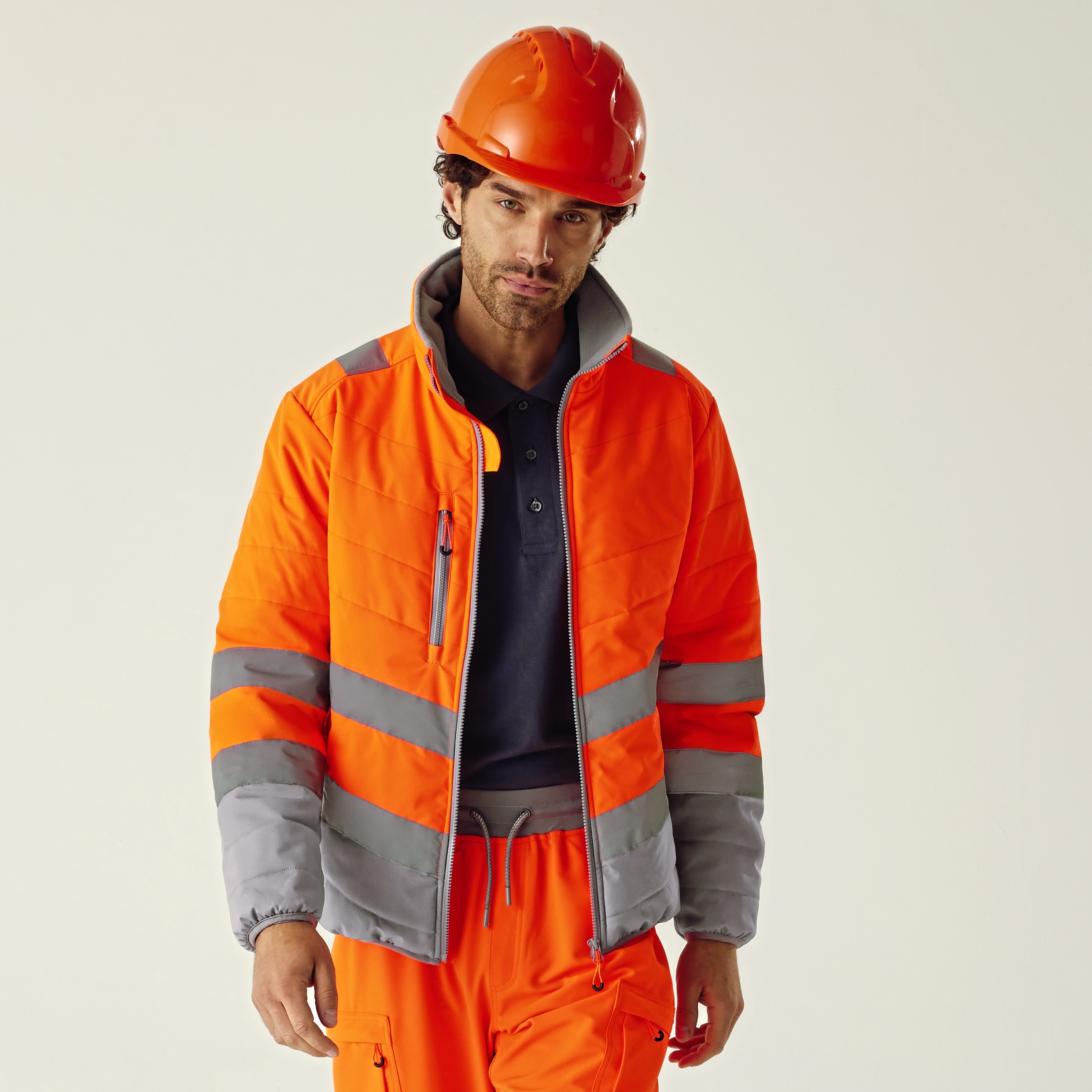 Hi-Vis 2-Tone Thermal Baffle Jacket