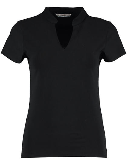 T-Shirt – Women`s Regular Fit Mandarin Collar Top