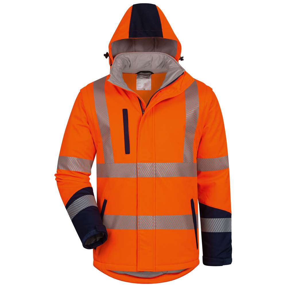Wattierte Warnschutz-Softshelljacke Sverre