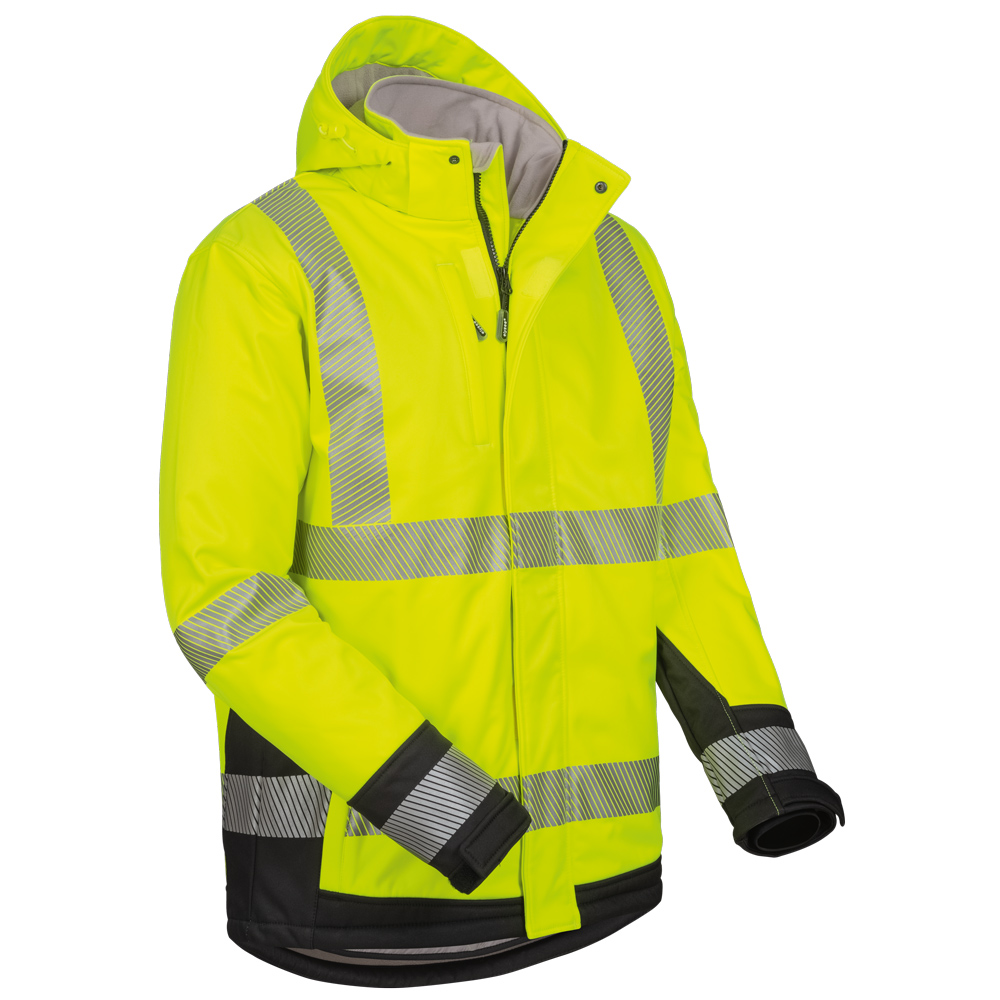 Wattierte Warnschutz-Softshelljacke Melvin
