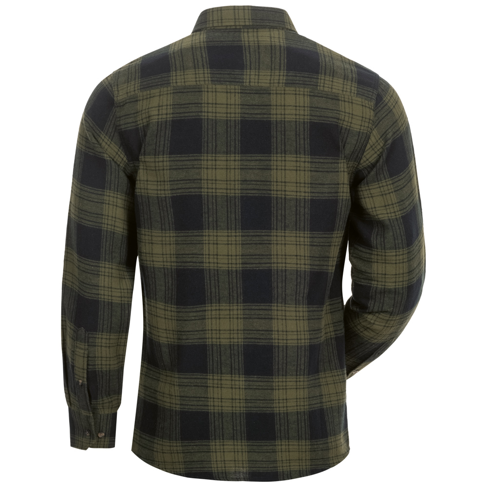 Flanell-Hemd, Oliv/Schwarz Kariert Greensburg