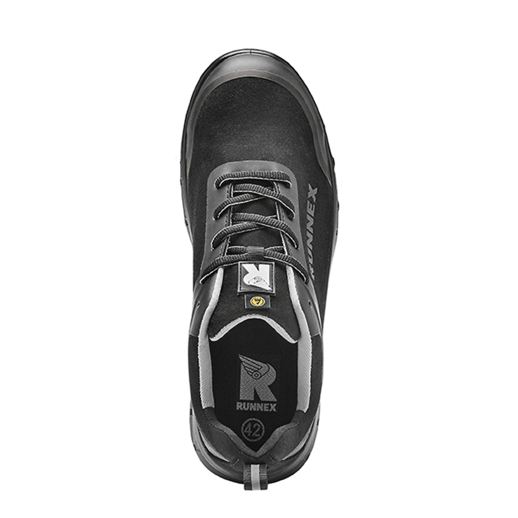 RUNNEX® S3S-ESD-Sicherheitshalbschuhe FlexStar schwarz/grau