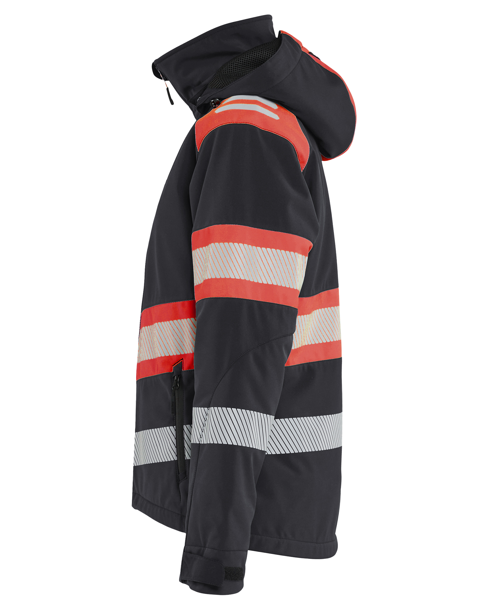Damen High Vis Softshell Winterjacke leicht gefüttert