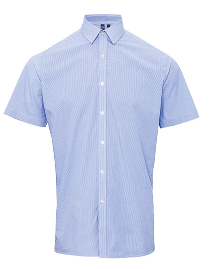 Hemd – Men´s Microcheck (Gingham) Short Sleeve Cotton Shirt