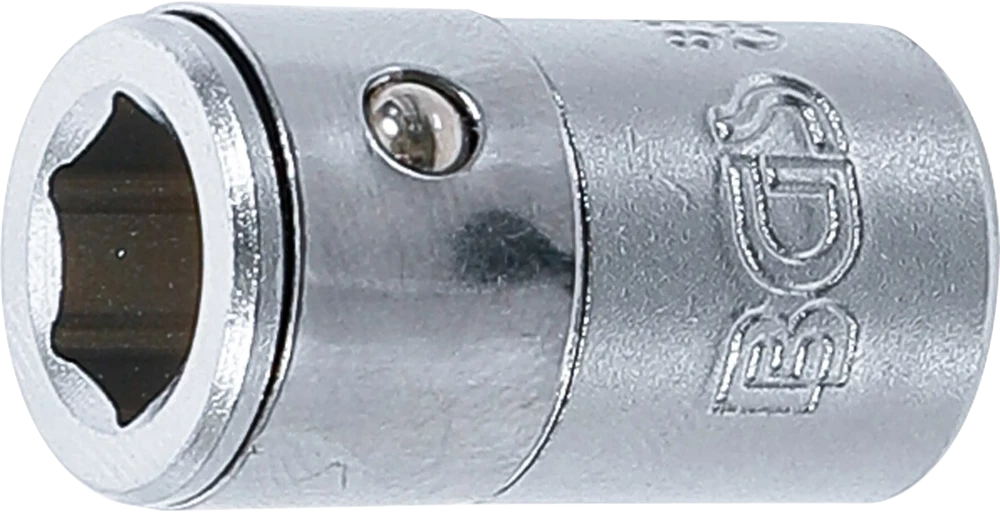 Bit-Adapter mit Haltekugel, Innenvierkant 6,3 mm (1/4"), Innensechskant 8 mm (5/16")