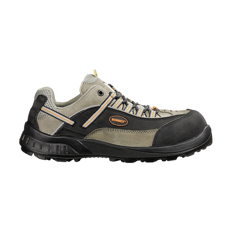 RUNNEX® S2-ESD-Sicherheitshalbschuhe TeamStar schwarz/beige/orange