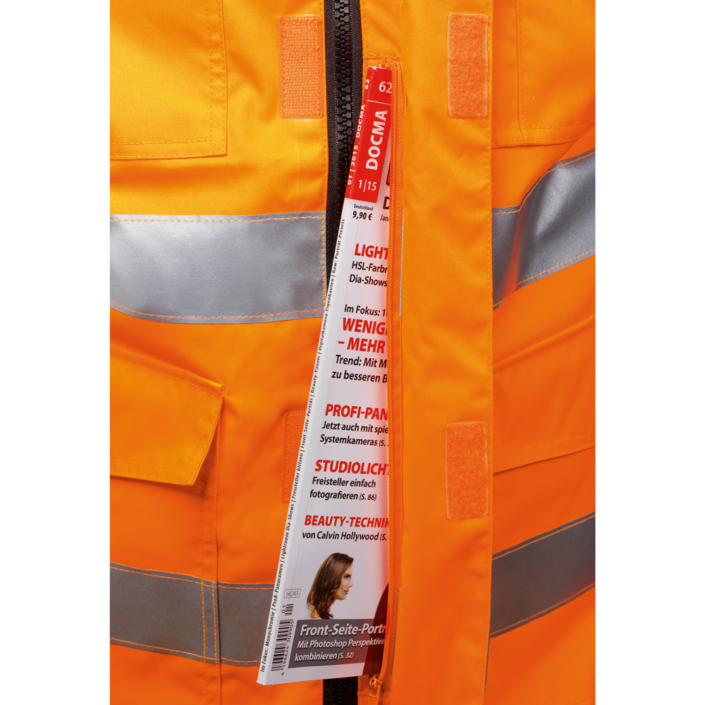 Warnschutzweste Orange/Schwarz Mirko