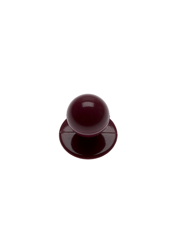 Kugelknöpfe Bordeaux, 12 Stück / Pack