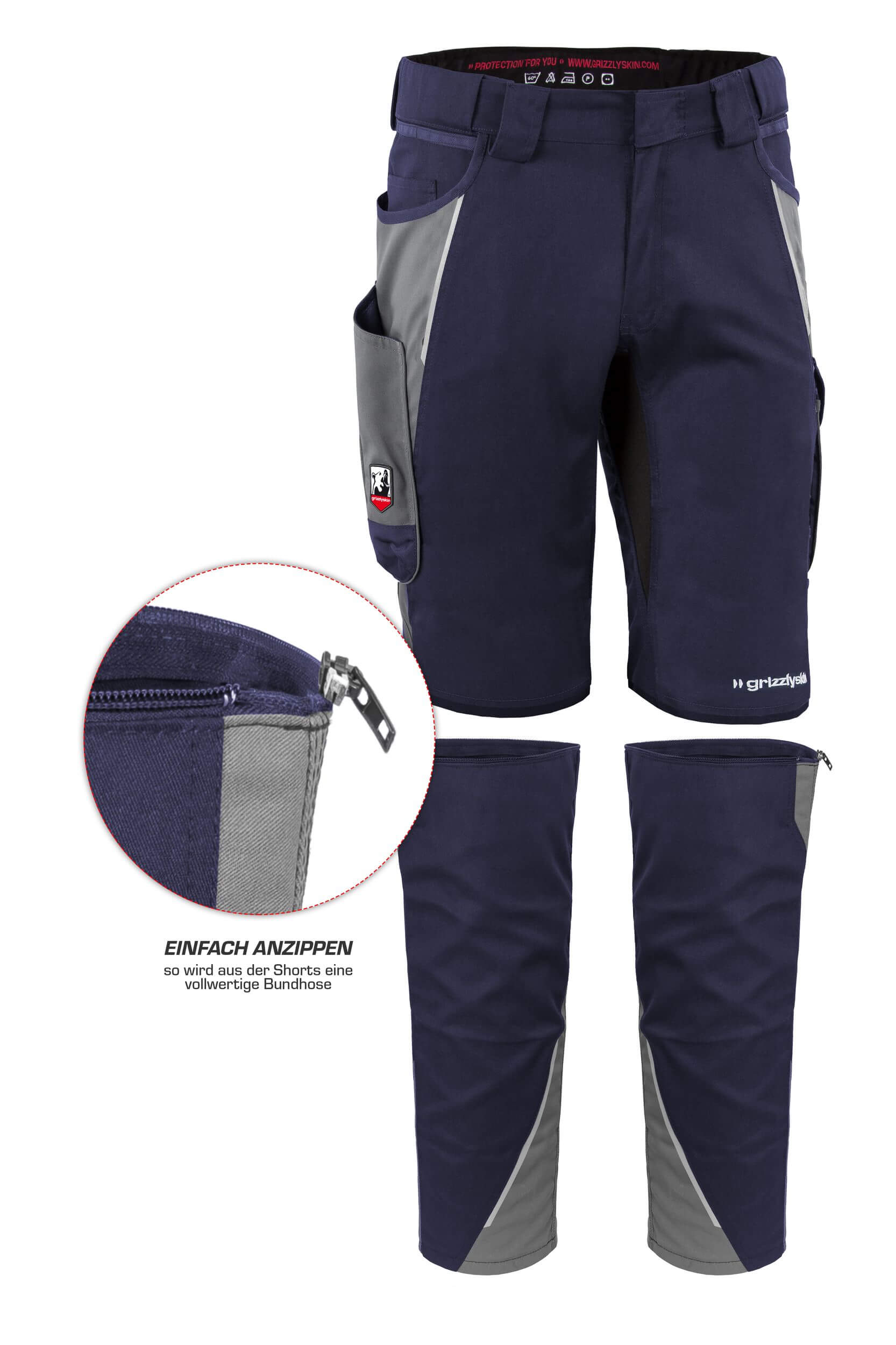 Beinlinge für Arbeitsshorts "grizzlyskin IRON"