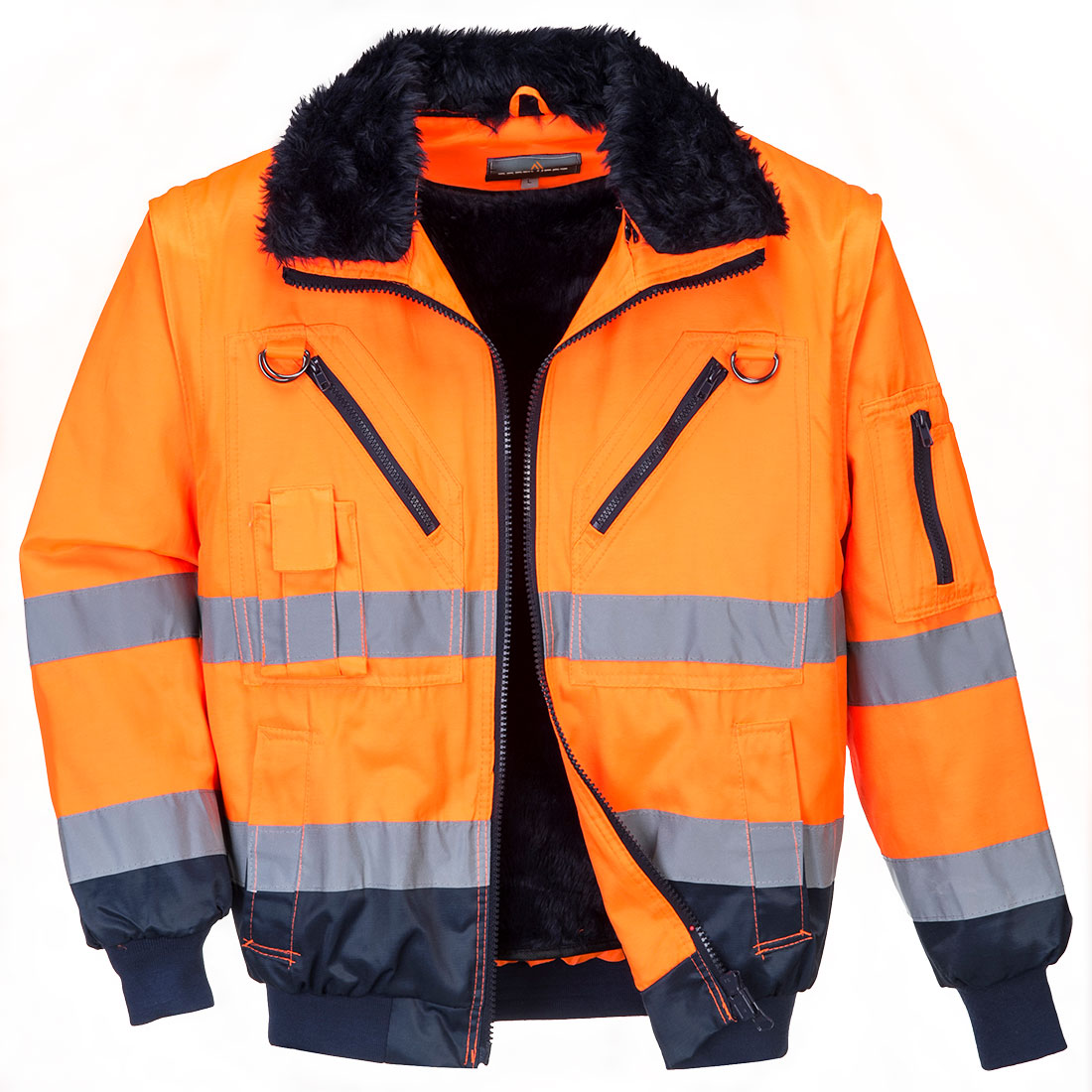 Hi-Vis 3-in-1 Kontrast Pilotjacke