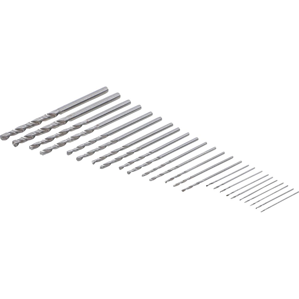 HSS-Minibohrer-Satz, 0,5 - 3,0 mm, 25-tlg.