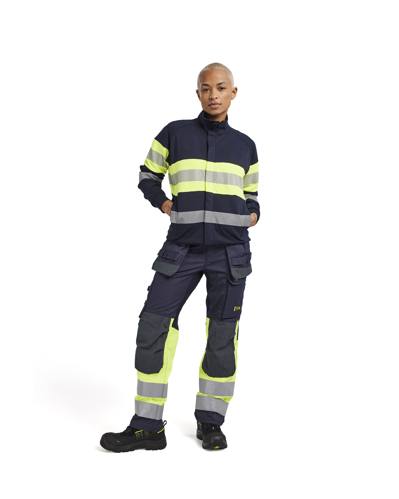 Damen High Vis Multinorm Sweatjacke Inhärent