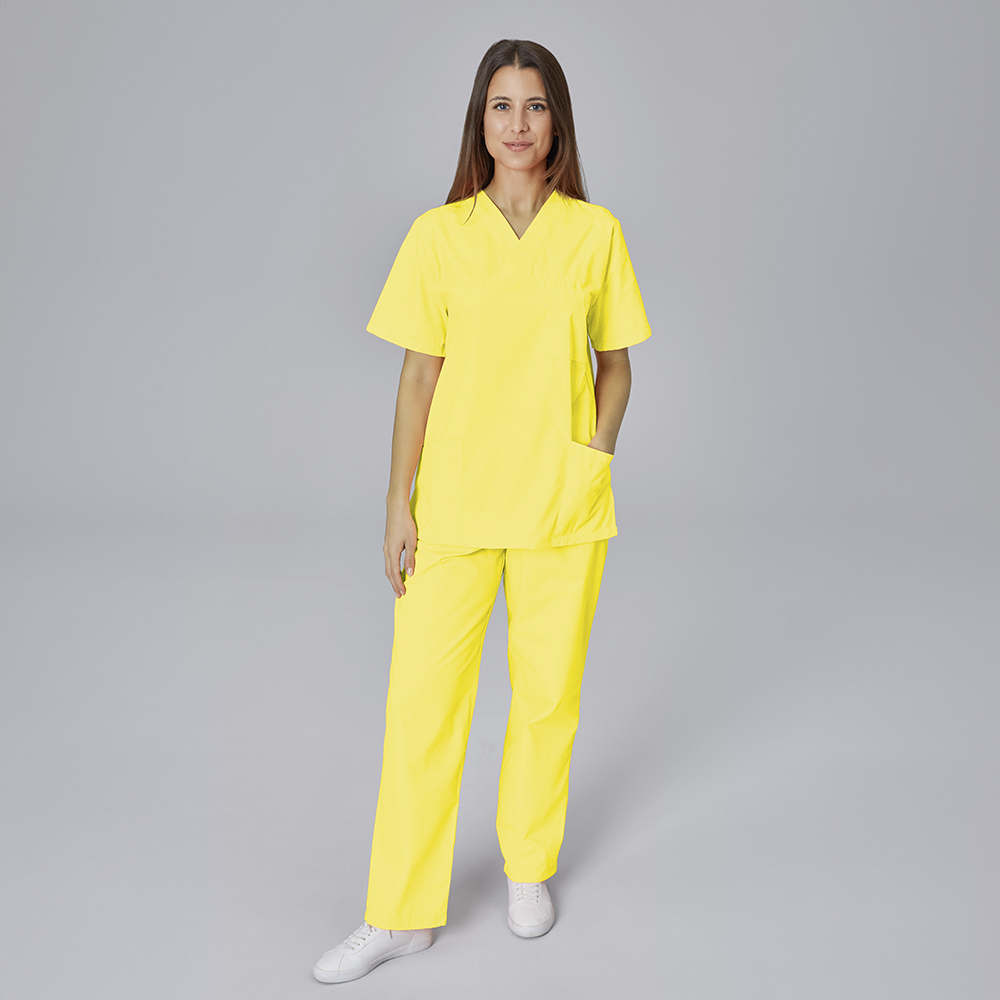 Schlupfhose unisex, zitronengelb