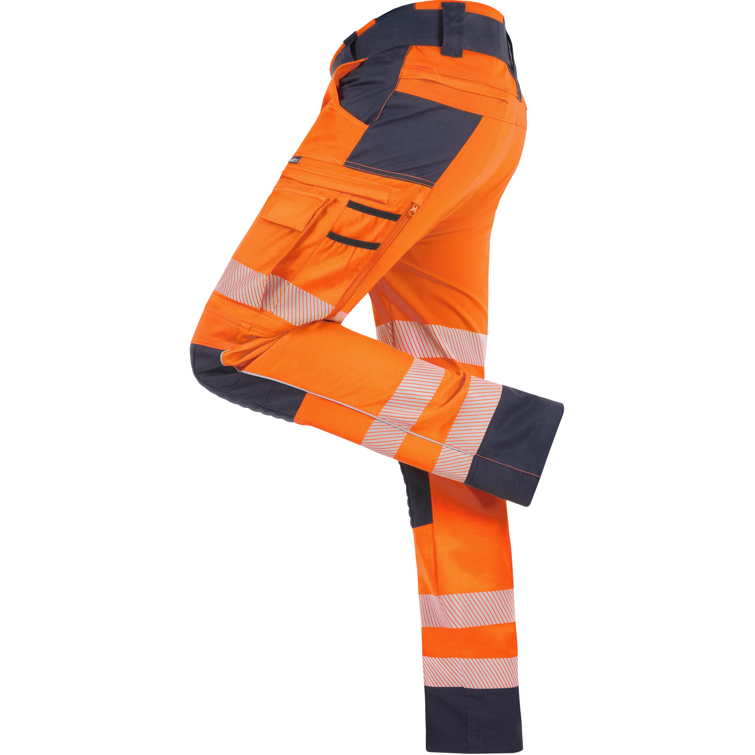 Tencel/Sorona Stretch-Arbeitshose "Allround Warnschutz" mit UV-Schutz