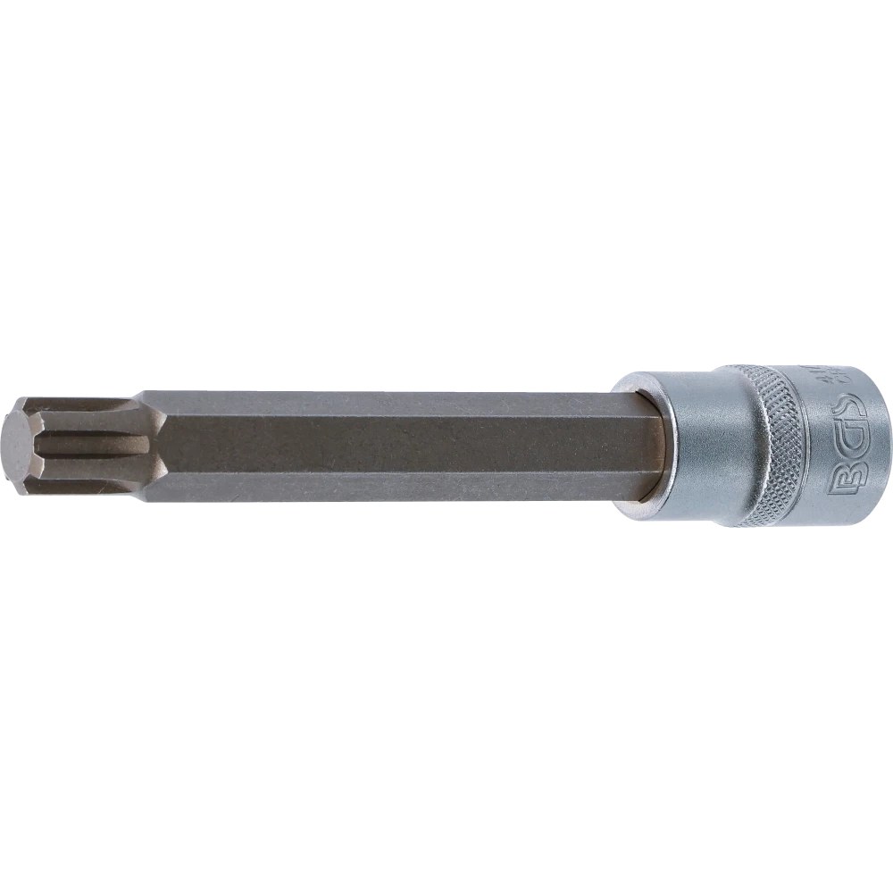 Bit-Einsatz, Länge 140 mm, Antrieb Innenvierkant 12,5 mm (1/2"), Keil-Profil (für RIBE) M14