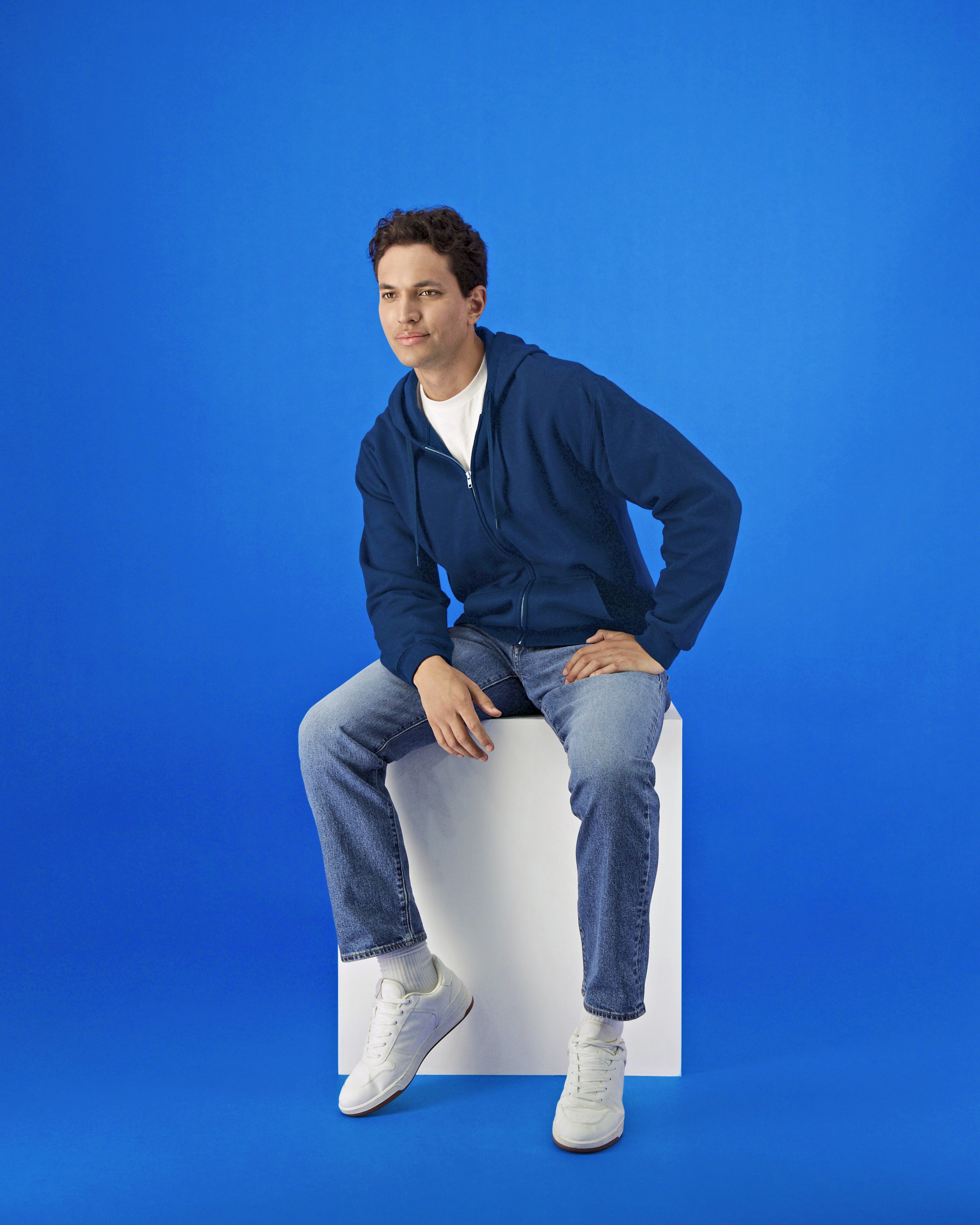 Softstyle Midweight Fleece Adult Full Zip Hooded Sweatshirt
