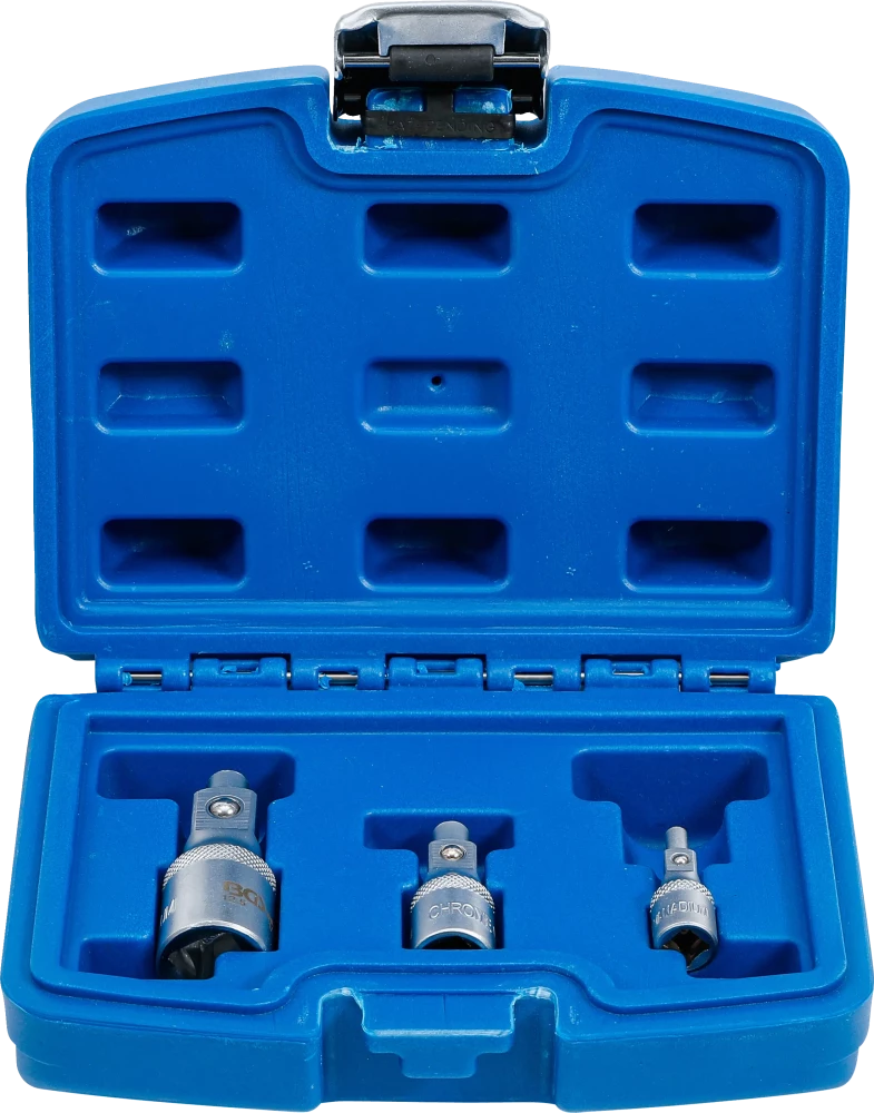 Verlängerungs-Satz mit Magnethalter, 6,3 mm (1/4") / 10 mm (3/8") / 12,5 mm (1/2"), 3-tlg.