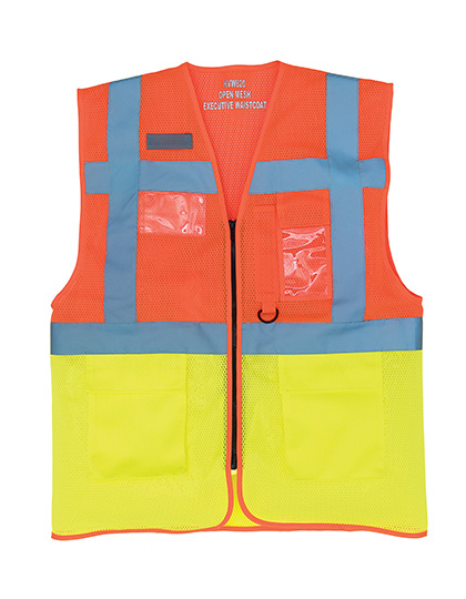 Weste – Hi-Vis Top Cool Recycled Open Mesh Executive Waistcoat