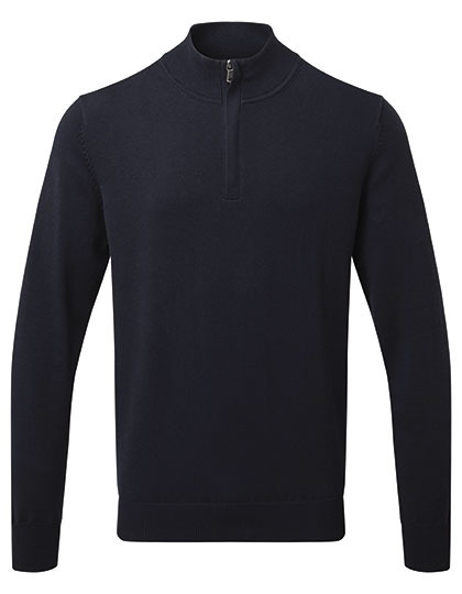 Pullover – Men´s Cotton Blend 1/4 Zip Sweater