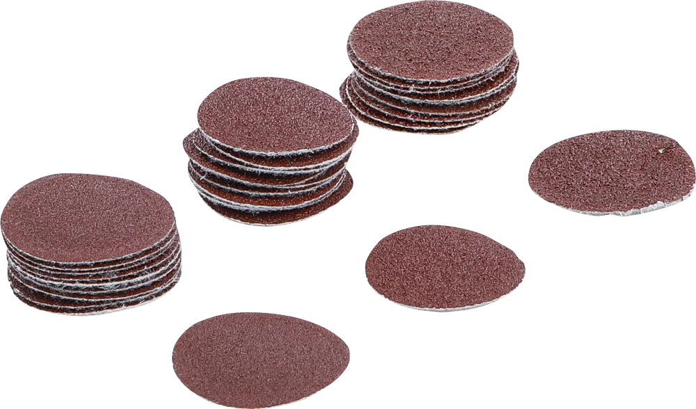 Schleifblatt-Satz für Exzenterschleifer, Ø 30 mm, K 60 - 80 - 120, 30-tlg.