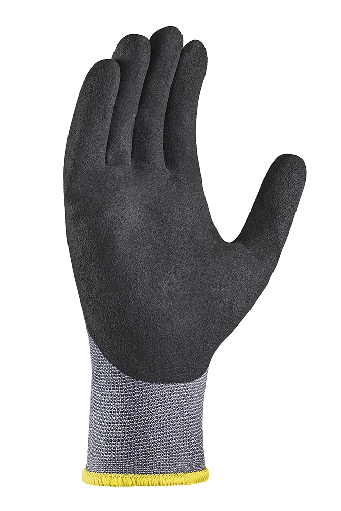 teXXor® Nylon-Strickhandschuhe NITRIL BESCHICHTET grau/schwarz