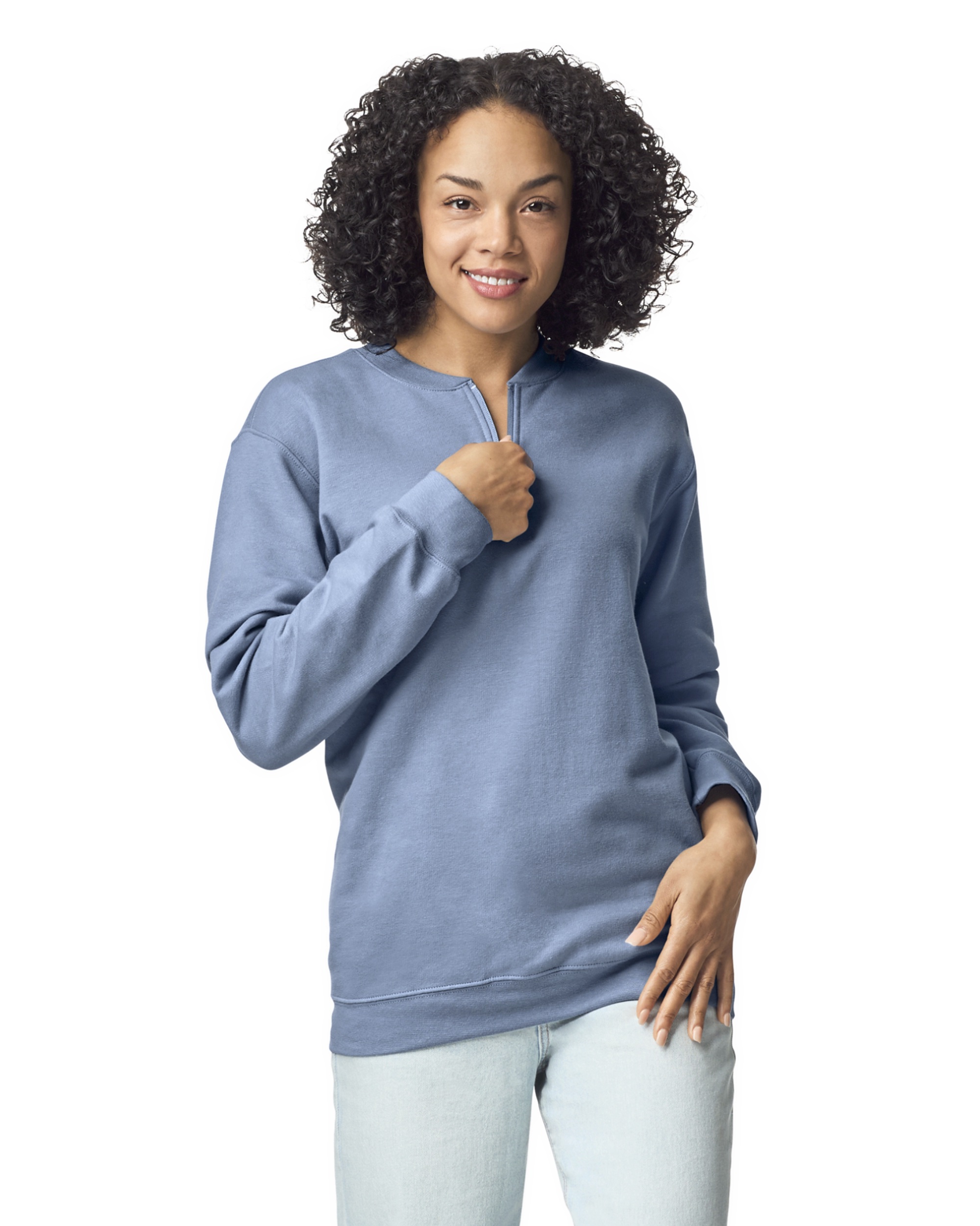 Softstyle Midweight Adult Fleece 1/4 Zip Sweatshirt