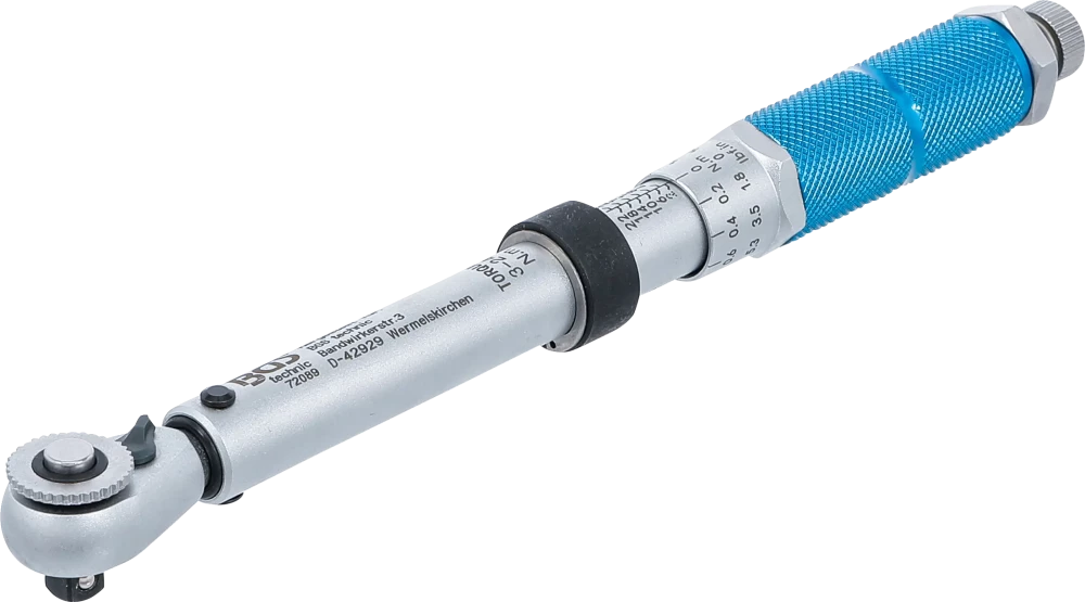 Drehmomentschlüssel, Abtrieb Außenvierkant 6,3 mm (1/4"), 3 - 24 Nm