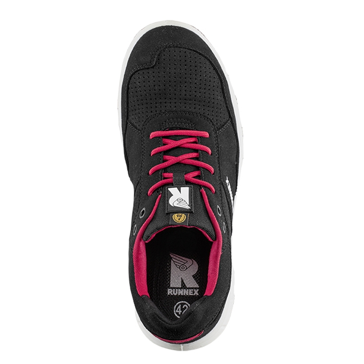 RUNNEX® S1PS-ESD-Sicherheitshalbschuhe FlexStar schwarz/rot