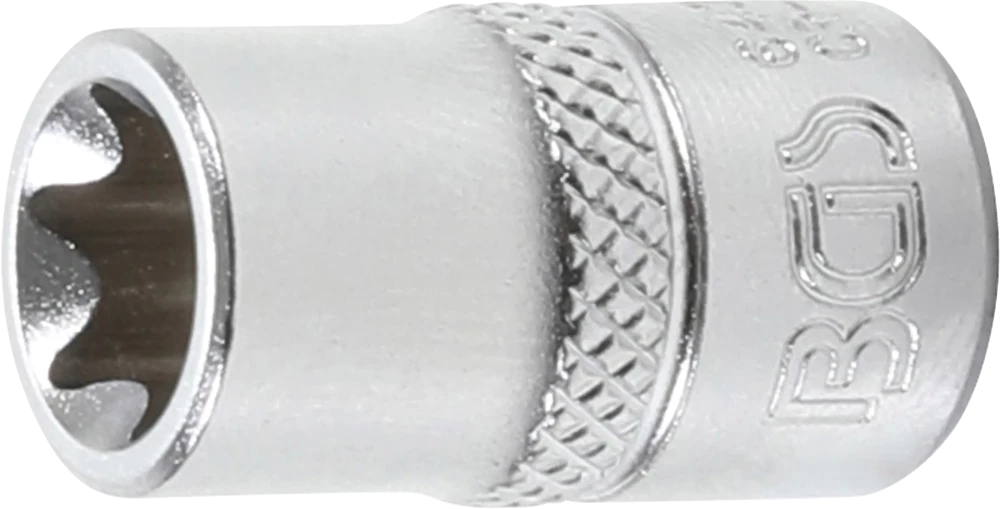 Steckschlüssel-Einsatz E-Profil, Antrieb Innenvierkant 6,3 mm (1/4"), SW E11