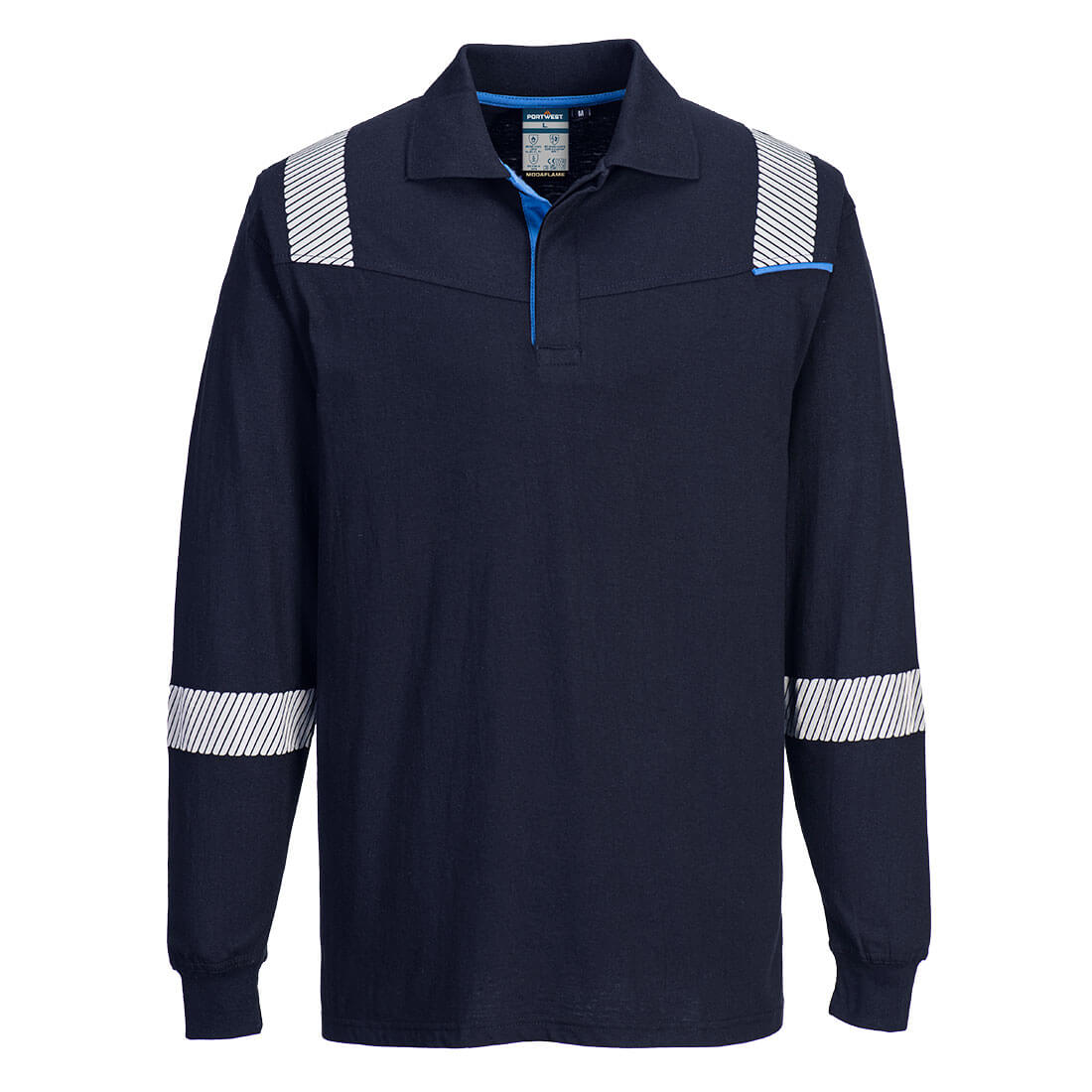 WX3 Modaflame Knit FR Poloshirt Langarm