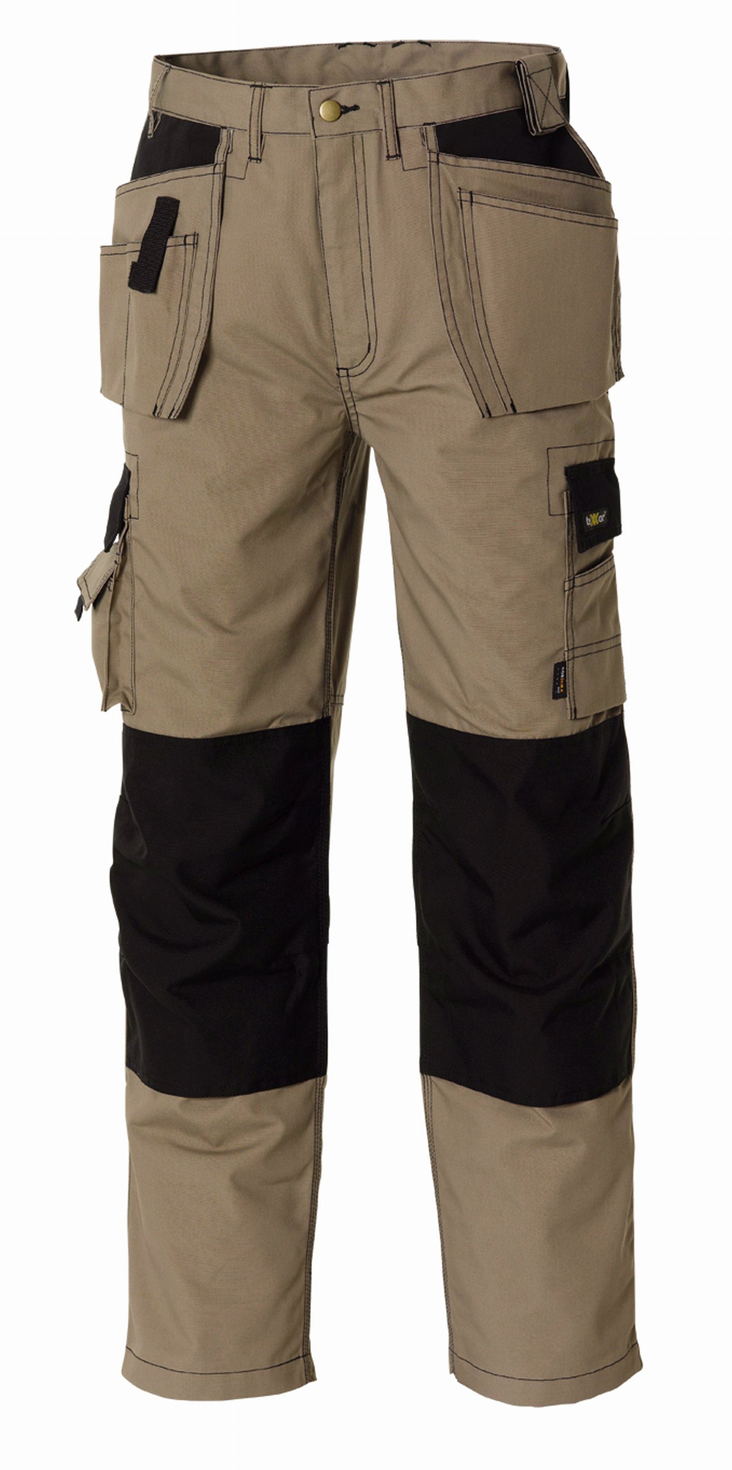 teXXor® Canvas (270 g/m²) Bundhose PANAMA khaki/schwarz
