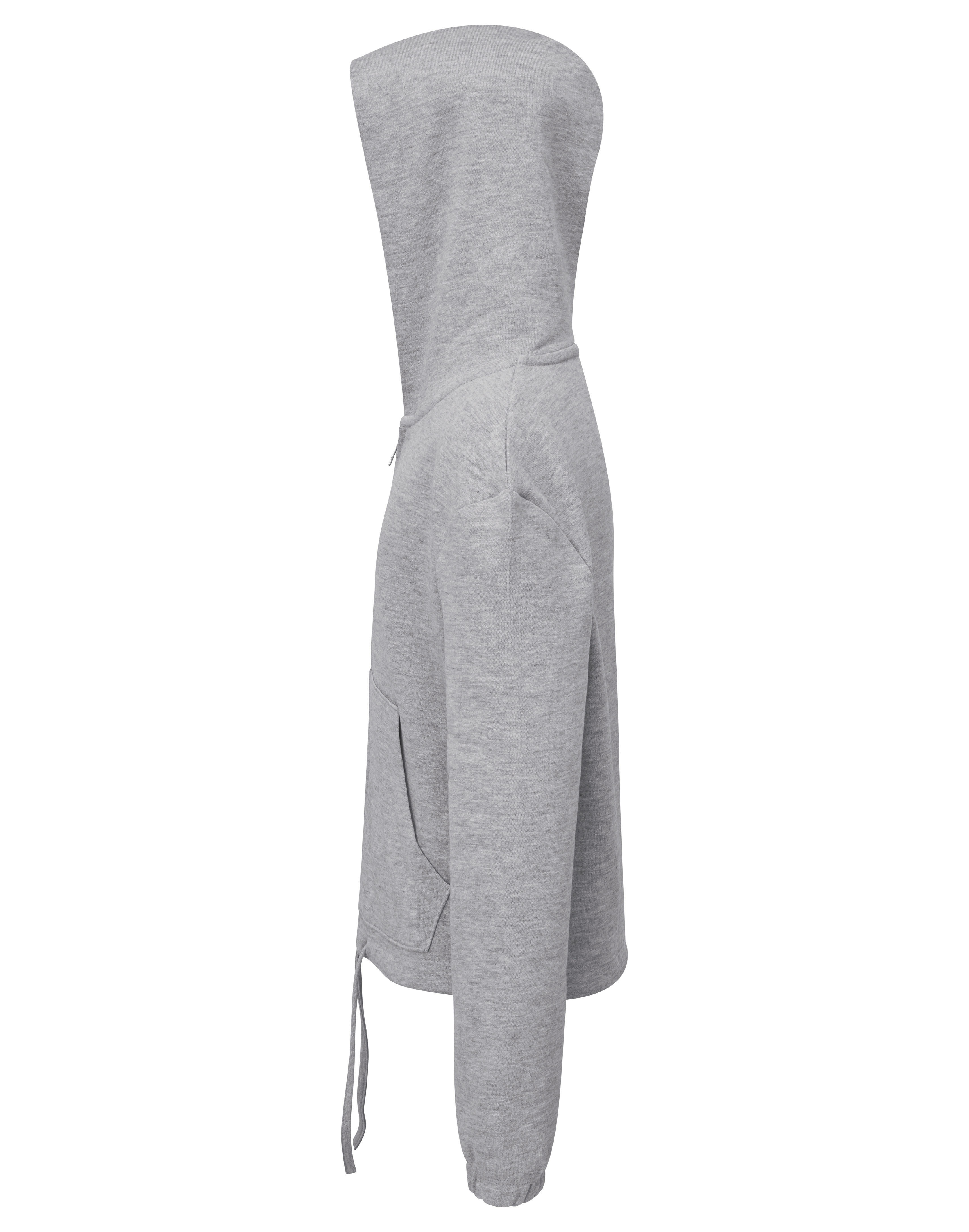 Kids Recycled Cropped Oversize Full-Zip Hoodie