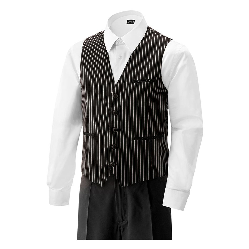 Herren Weste mit Tasche Nadelstreifen