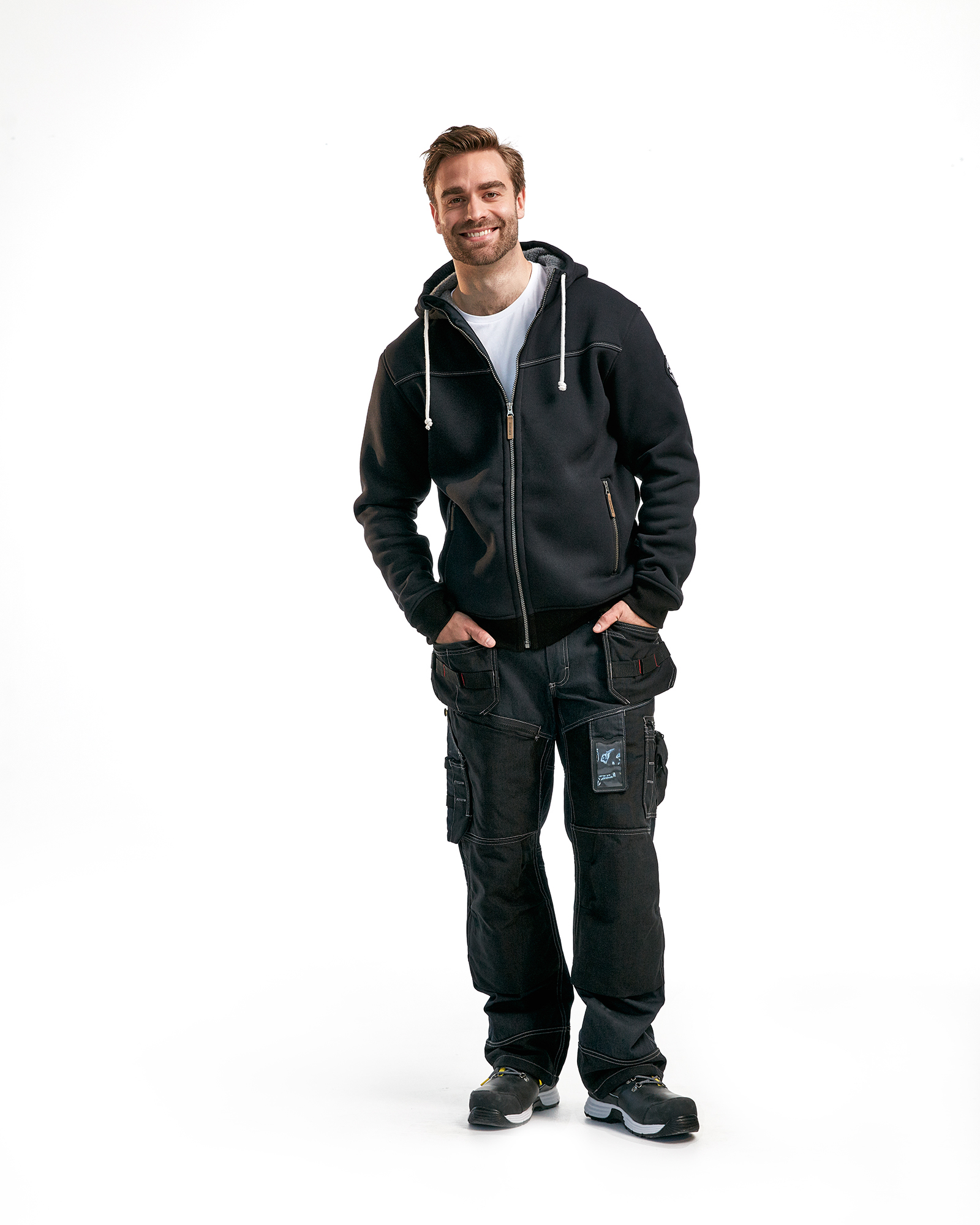 Kapuzenjacke mit Pile-Innenfutter