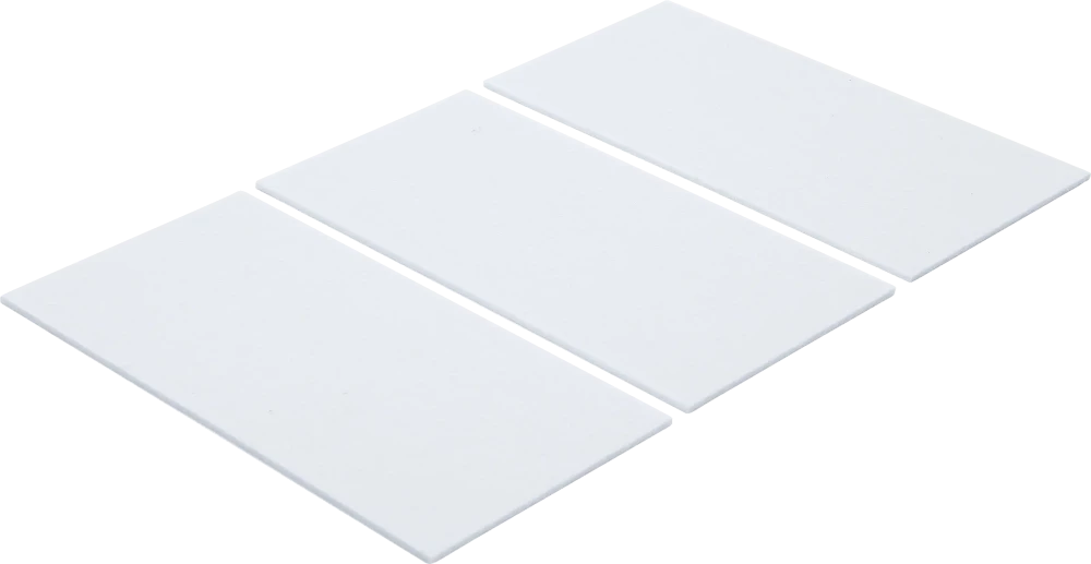 Filzgleiter, Platten, weiß, 100 x 200 mm, 3-tlg.