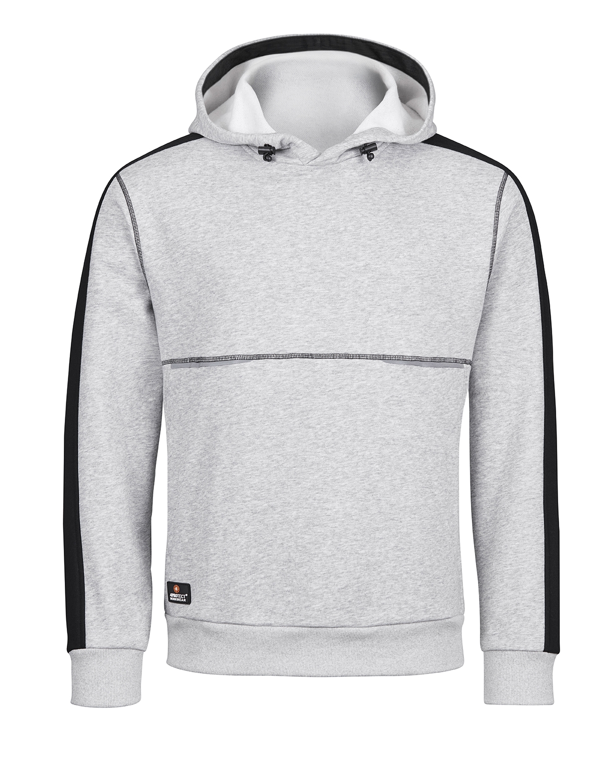4PROTECT® Hoodie melange/schwarz